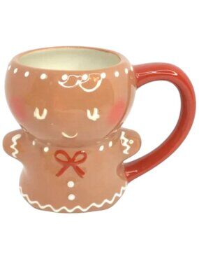 Threshold Gingerbread Mug I Stoneware Christmas Holiday Coffee Cup I Hot Cocoa